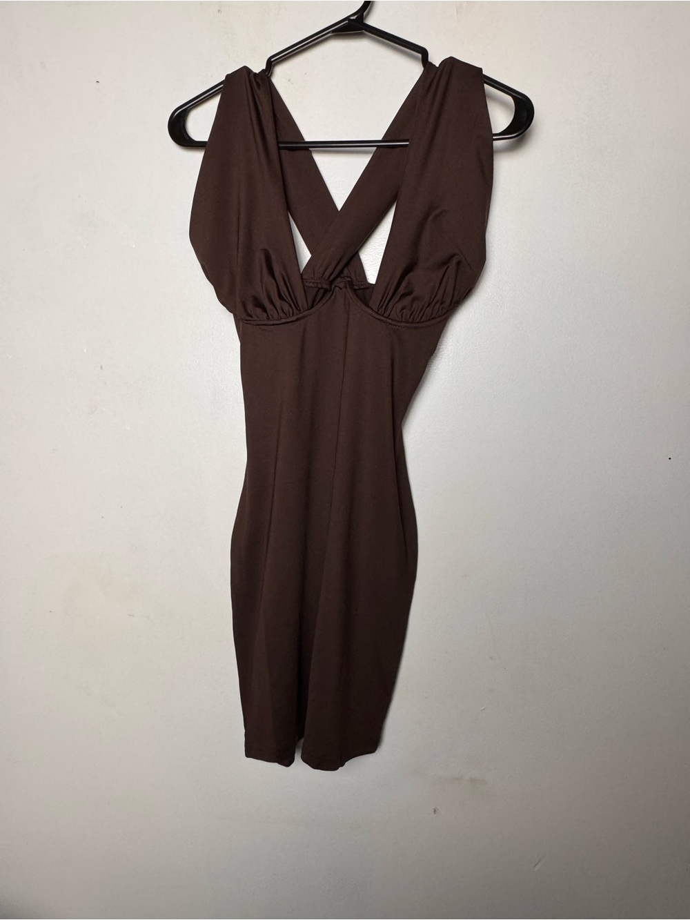 Brown dress with bustier detail size -Xs